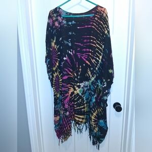 Mexicali Blues Colorful Tie-Dye Beach Cover-Up Size XL